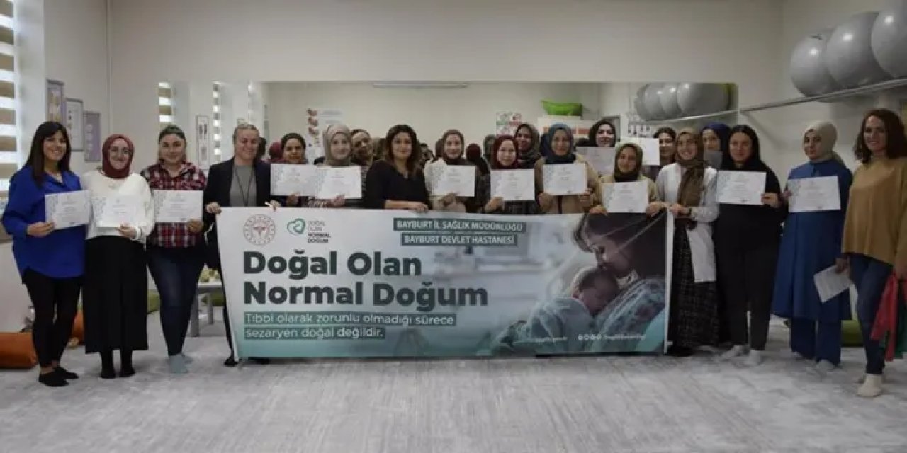 Bayburt’ta anne adaylarına normal doğum eğitimi | Trabzon Haber