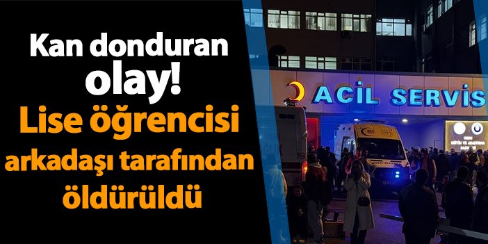 Ordu’da kan donduran olay! Lise öğrencisi arkadaşı tarafından öldürüldü | Trabzon Haber