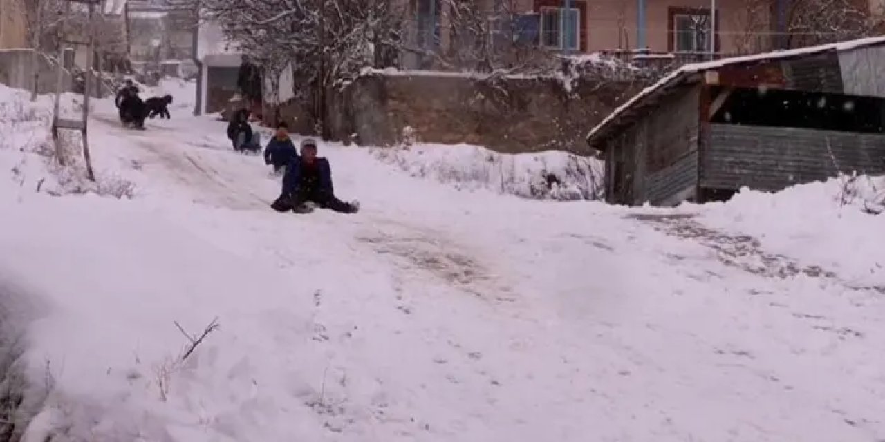 Giresun’da çocuklar kar tatilinin tadını çıkardı | Trabzon Haber