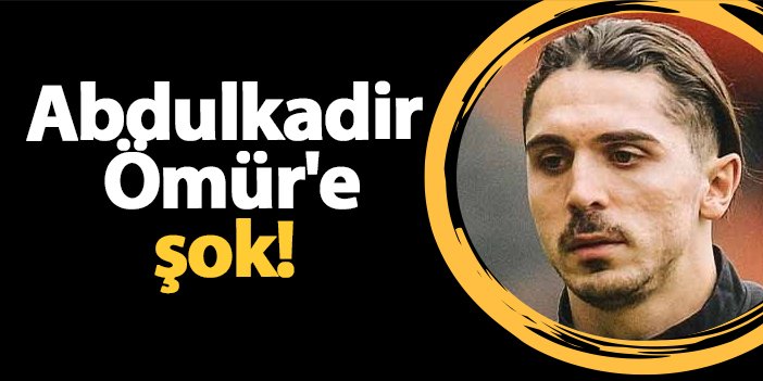 Abdulkadir Ömür’e şok! | Trabzon Haber