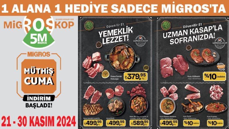 MİGROS’UN 21 KASIM 2024 MÜTHİŞ CUMA İNDİRİMLERİ BAŞLADI! FİYATLAR MONEY’LE YARI YARIYA! – Market Katalog