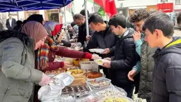 Çaykara’da Gazze yararına kermes düzenlendi