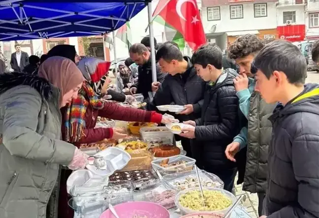 Çaykara’da Gazze yararına kermes düzenlendi