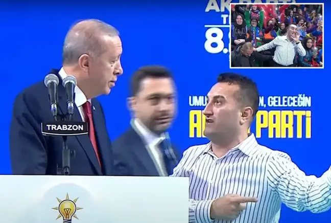 Sahneye çıkıp Erdoğan’ın yanına geldi, sonrasında yaşananlar bomba