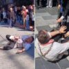 Trabzon’da dikkat çeken İsrail protestosu! Vatandaşlar şaşkınlıkla izledi