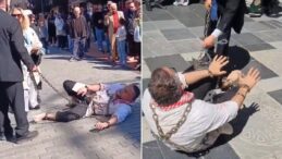 Trabzon’da dikkat çeken İsrail protestosu! Vatandaşlar şaşkınlıkla izledi