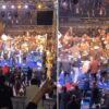 Trabzon’daki boks maçında büyük kavga! Ringe onlarca kişi girdi, yumruklar havda uçuştu